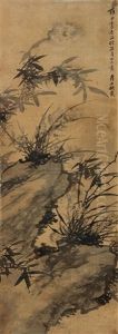Orchid And Bamboo by Qian Zai