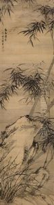 Bamboo And Rock by Qian Zai