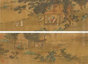 Gathering In The West Garden by Qiu Ying