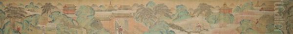 Fairy Landscape, Attributed To Chou Yin, Qing - view 1