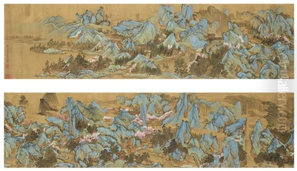 Blue Green Landscape - view 1