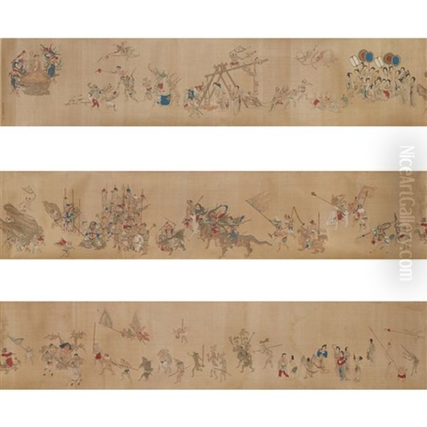 Handscroll, Folklore Story - view 1