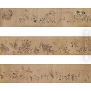 Handscroll, Folklore Story by Qiu Ying