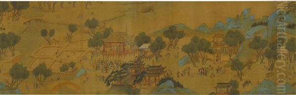 Qingming Shanghe Tu, Qing Dynasty - view 1
