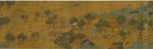 Qingming Shanghe Tu, Qing Dynasty by Qiu Ying
