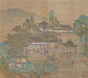 Zwei Albumblatter (2 Works) by Qiu Ying