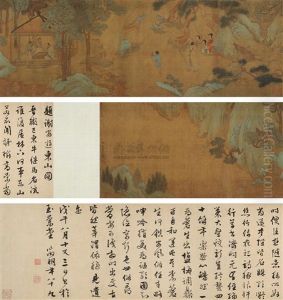 Character And Landscape by Qiu Ying