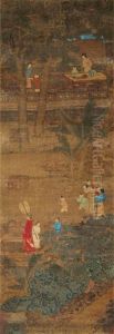 Landscape And Character by Qiu Ying