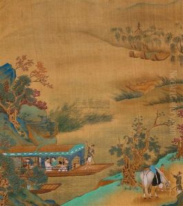 Landscape And Character by Qiu Ying
