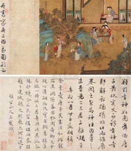 Landscape And Character by Qiu Ying
