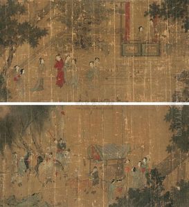 Landscape And Character by Qiu Ying