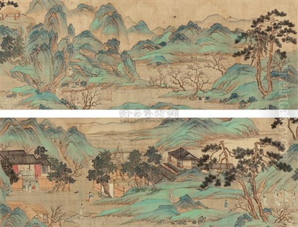 Landscape And Character Calligraphy - view 1