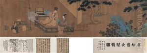 Su Dongpo Wrote Poems In Winter Night by Qiu Ying