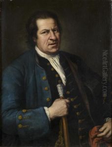 Portrait De Gentilhomme En Habit Bleu by Sebastiano Bombelli