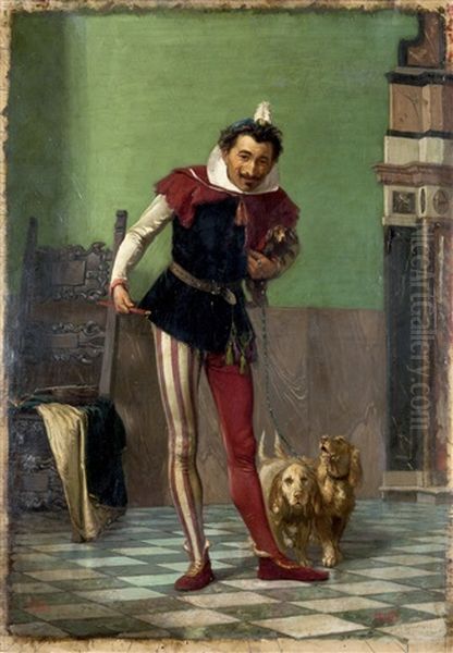 Giullare Con Cani (un Giullare) - view 1