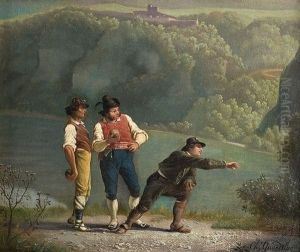 Die Boulespieler by Carl Max Gerlach Quaedvlieg