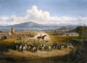 Fox Hunt In The Campagna Near Rome