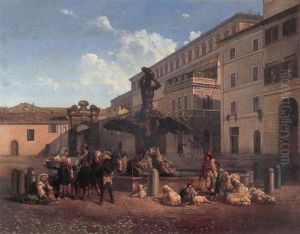 Fontana Del Tritone, Piazza Barberini, Rome
