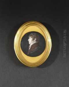 Portrait D"eugene De Beauharnais En Buste De Profil Vers La Gauche En Redingote Brune by Ferdinando Paul Louis Quaglia
