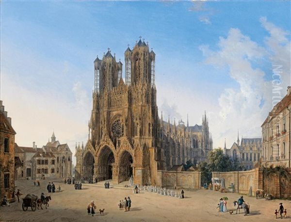 View Of The Cathedral Of Notre Dame In Rheims - view 1