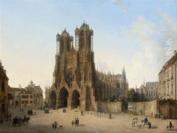 Sudwestansicht Der Kathedrale Von Reims - view 1