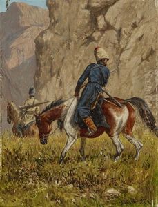 Caucasian Riders by Franz Quaglio