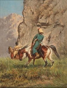 Caucasian Horsemen Hunting