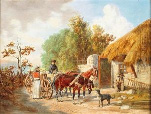 On The Hungarian Puszta by Franz Quaglio