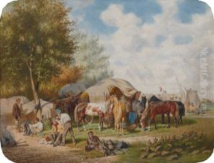 Soldatenlager by Franz Quaglio