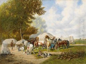 Im Feldlager by Franz Quaglio