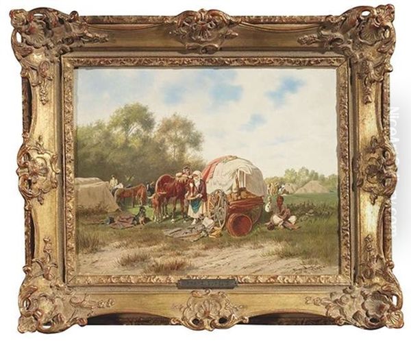Marketenderwagen Im Soldatenlager - view 1