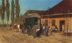 A Rest From The Journey by Franz Quaglio