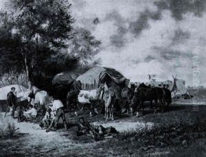 Im Feldlager by Franz Quaglio