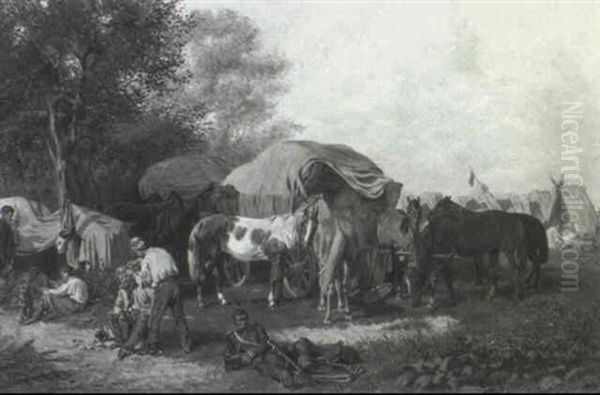 A Military Encampment - view 1