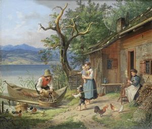 Unloading The Catch by Lorenzo Quaglio
