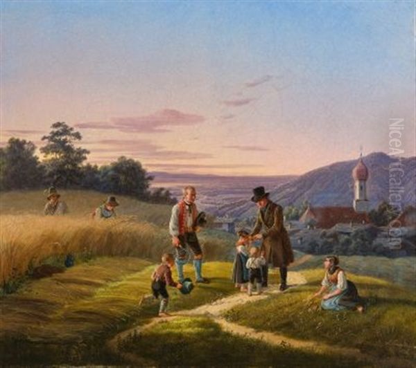 Die Begegnung Auf Dem Feldweg - view 1