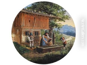 Miniaturgemalde by Lorenzo Quaglio