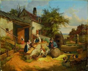 Der Korbflicker Mit Hund by Lorenzo Quaglio