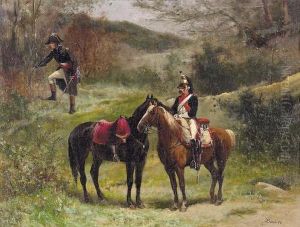 Napoleon Beobachtet Den Feind. by Karel Frederik Bombled