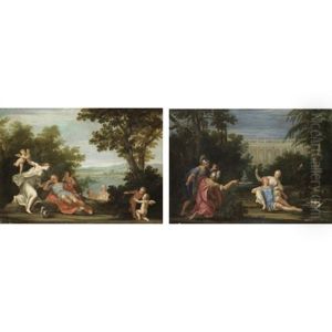 Armida Scopre Rinaldo Addormentato (+ Rinaldo E Armida Nel Giardino Incantato; Pair)