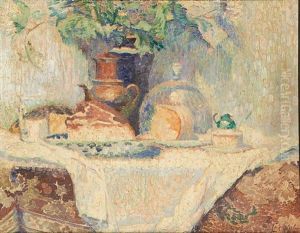 Composition A La Table Dressee by Henri Quantin