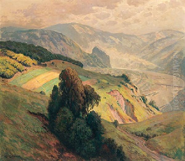 View Of The Valley Of The River Elbe Near Schreckenstein - view 1