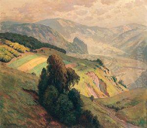 View Of The Valley Of The River Elbe Near Schreckenstein