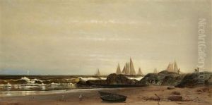 Sailing Along The Shore by Arthur Quartley