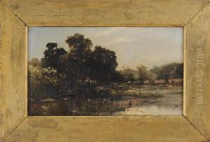 Woods And Pond by Arthur Quartley