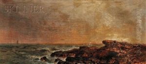 Rocks Near Gloucester, Mass by Arthur Quartley