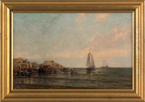 Coastal Scene, Possibly Marblehead, Massachusetts by Arthur Quartley