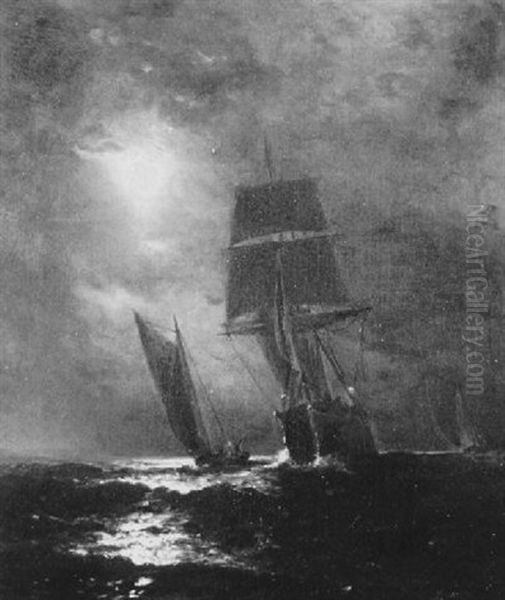 Moonlight At Sea - view 1