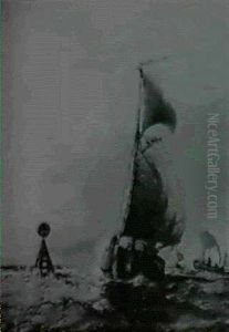 Sailboats In Choppy Sea