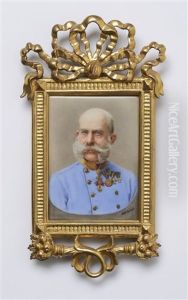Miniature Portrait Of Emperor Franz Joseph I